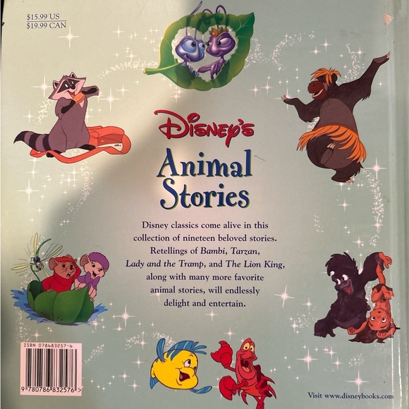 Disney's Animal Stories Book with Green Cover - Picture 2 of 6